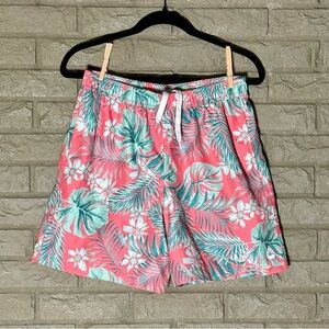 O’rageous men’s size small tropical print swim trunks.